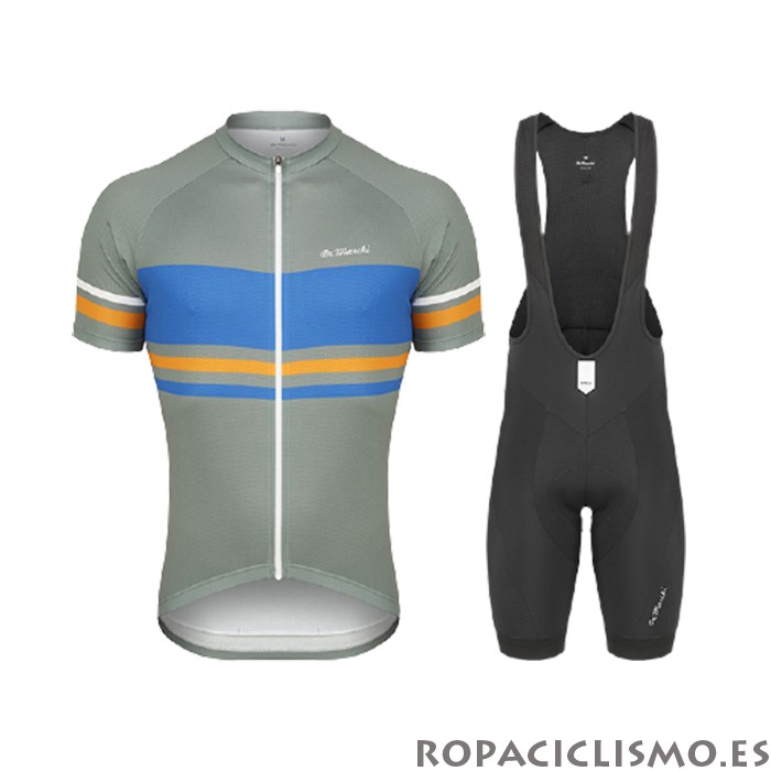 2021 Maillot de Marchi Tirantes Mangas Cortas Verde Azul